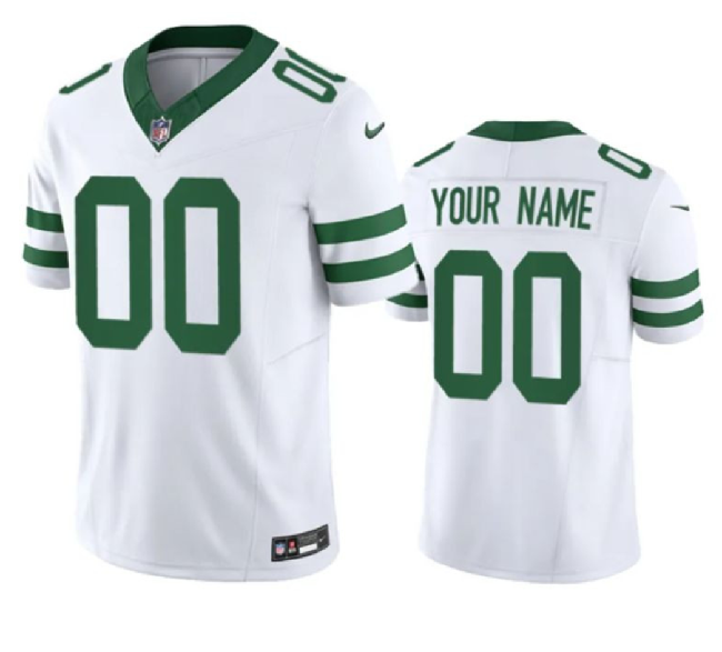 Men's New York Jets Customized White F.U.S.E. Throwback Vapor Untouchable Limited Stitched Jersey Men's New York Jets Customized White F.U.S.E. Throwback Vapor Untouchable Limited Stitched Jersey